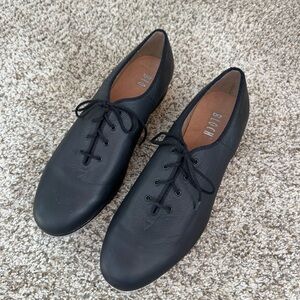 Bloch Black Leather Oxford Shockwave Tap Men's Shoes - 10.5